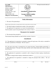 Form 407 Amendment to Registration - Foreign Limited Liability Partnership - Texas, Page 4