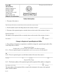 Form 401 Statement of Change of Registered Office/Agent - Texas, Page 4