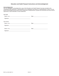 DSS Form 30245 Education and Health Passport - South Carolina, Page 15