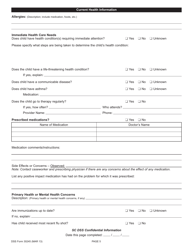 DSS Form 30245 Education and Health Passport - South Carolina, Page 5