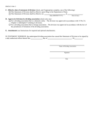 Form DSCB:15-366 Statement of Division - Pennsylvania, Page 3