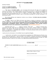 Form 10380 Landscape Irrigation General Complaint Form - Texas, Page 5