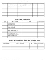 Form 400-00813B Financial Affidavit Property and Assets - Vermont, Page 6