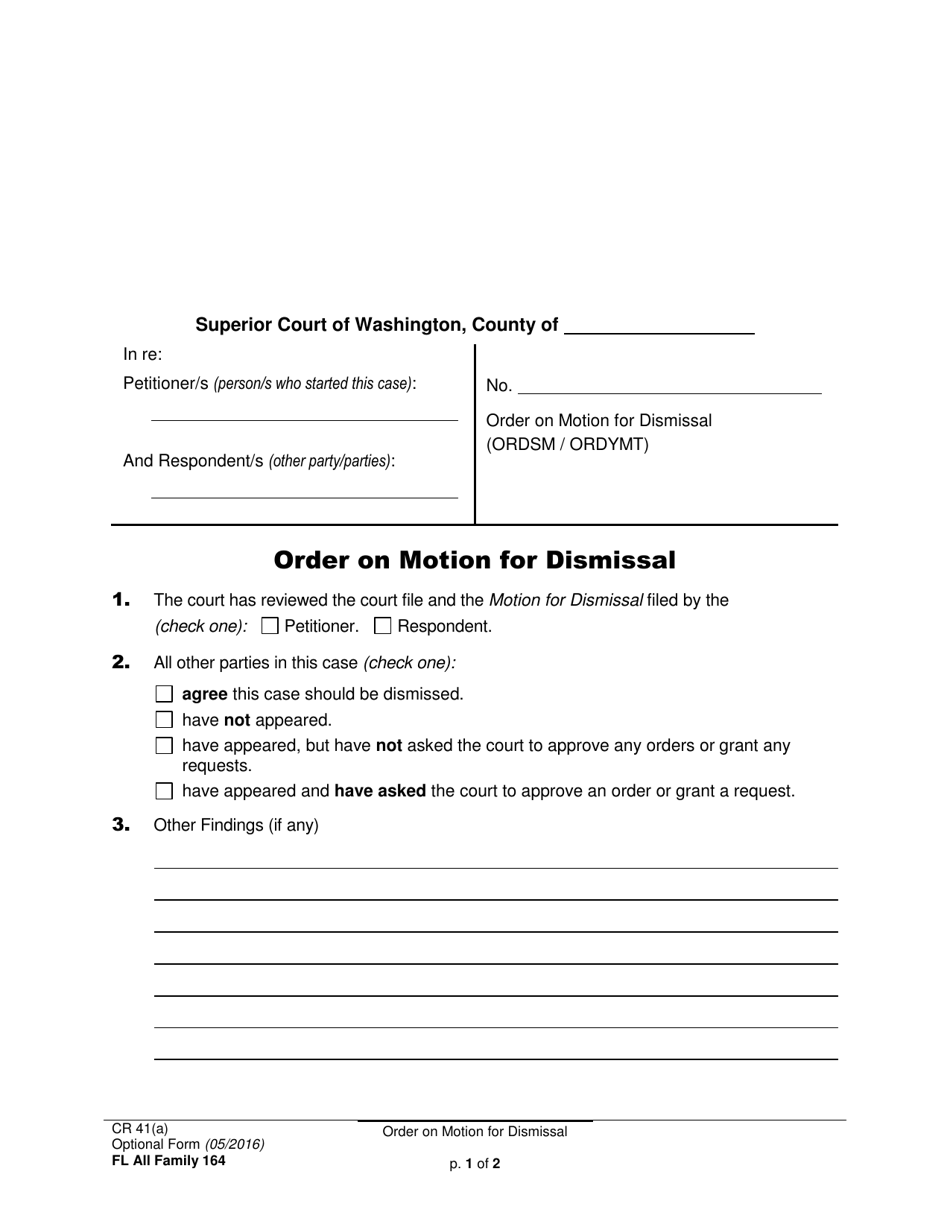 Form FL All Family164 Fill Out, Sign Online and Download Printable