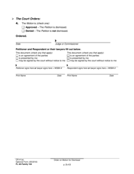 Form FL All Family164 Order on Motion for Dismissal - Washington, Page 2