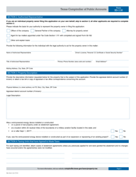 Form 50-116 Application for Property Tax Abatement Exemption - Texas, Page 2
