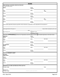 Form PC-2.1 Temporary Guardianship - Rhode Island, Page 2