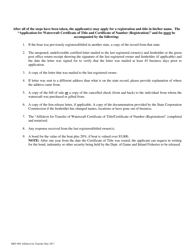 Form BRT-004 Affidavit for Transfer of Watercraft Registration/Title - Virginia, Page 2