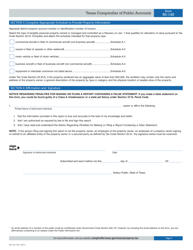 Form 50-145 Rendition of Property Qualified for Allocation of Value - Texas, Page 3