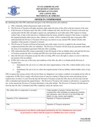 Form RI-656 Offer in Compromise - Rhode Island, Page 2