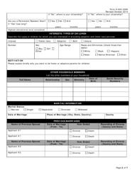 Form K-902-2286 Foster Care and Adoption Parenting Application - Texas, Page 2