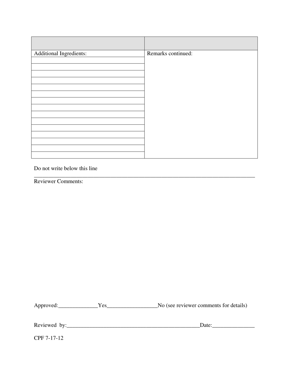 Rhode Island Food Protection Food Label Approval Form - Fill Out, Sign ...