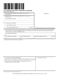 Form UCC3AD Ucc Financing Statement Amendment Addendum - Tennessee, Page 2