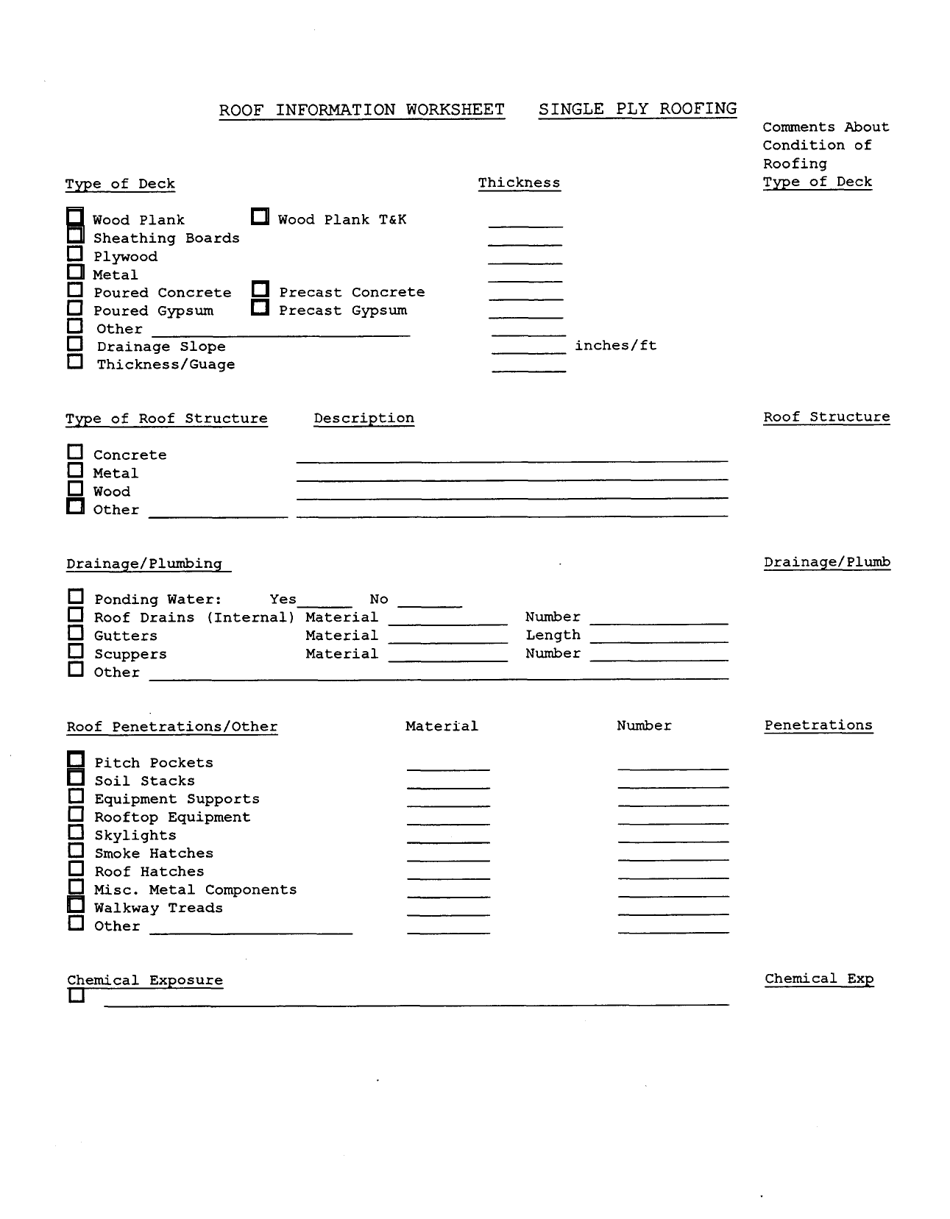 Form DGS-30-344 Rood Information Worksheet - Single Ply Roofing - Virginia, Page 3