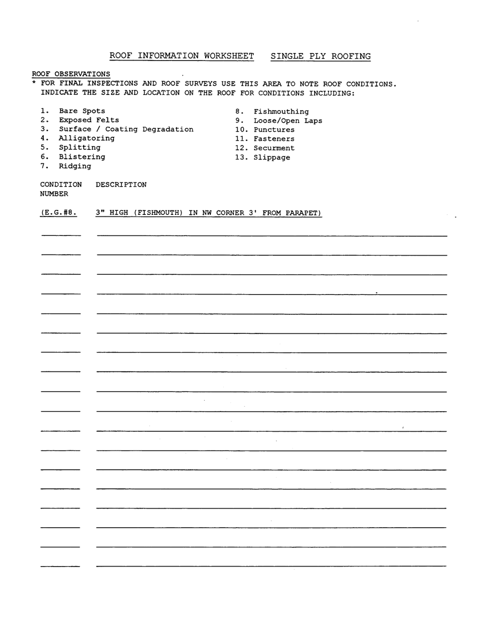 Form DGS-30-344 Rood Information Worksheet - Single Ply Roofing - Virginia, Page 4