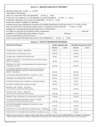 DHEC Form 3578 Standard Application Form for New or Expanding Large Swine Facilities (500,001 Lbs or More) - South Carolina, Page 2