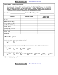 DHEC Form 2134 Optimum Corrosion Control Treatment (Occt) Recommendation - Desktop Evaluation Short Form for Small and Medium Public Water Systems - South Carolina, Page 4