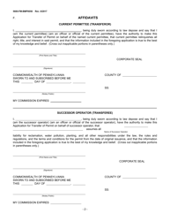Form 5600-FM-BMP0058 Application for Transfer of Permit - Pennsylvania, Page 2