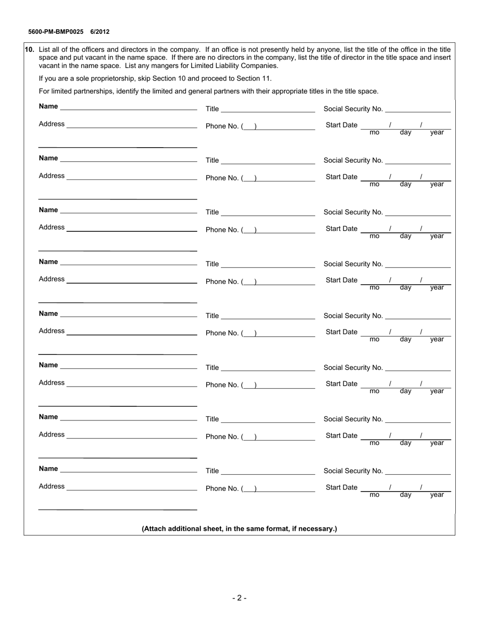 Form 5600-PM-BMP0025 - Fill Out, Sign Online and Download Printable PDF ...