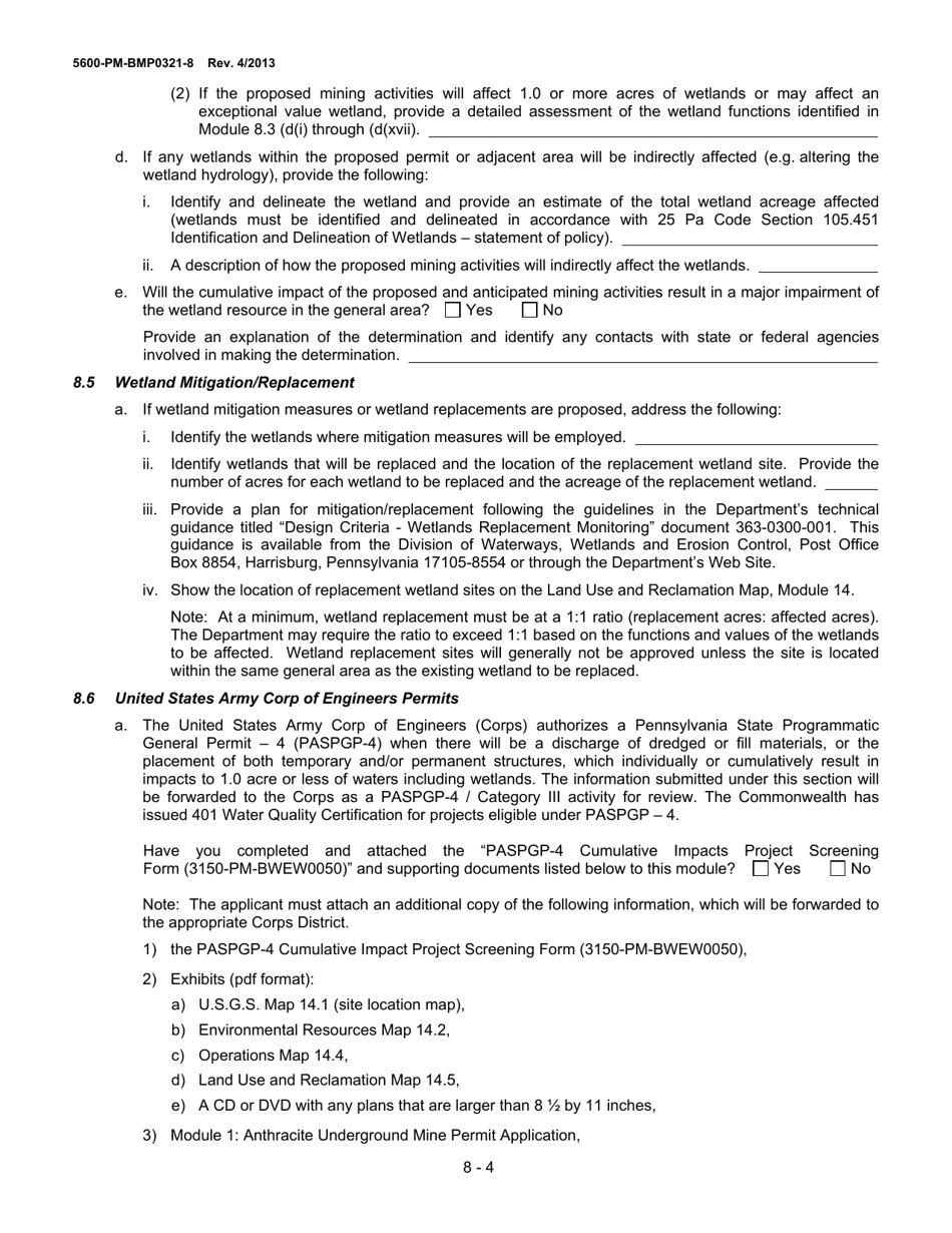 Form 5600-PM-BMP0321-8 Module 8: Streams / Wetlands - Pennsylvania, Page 4