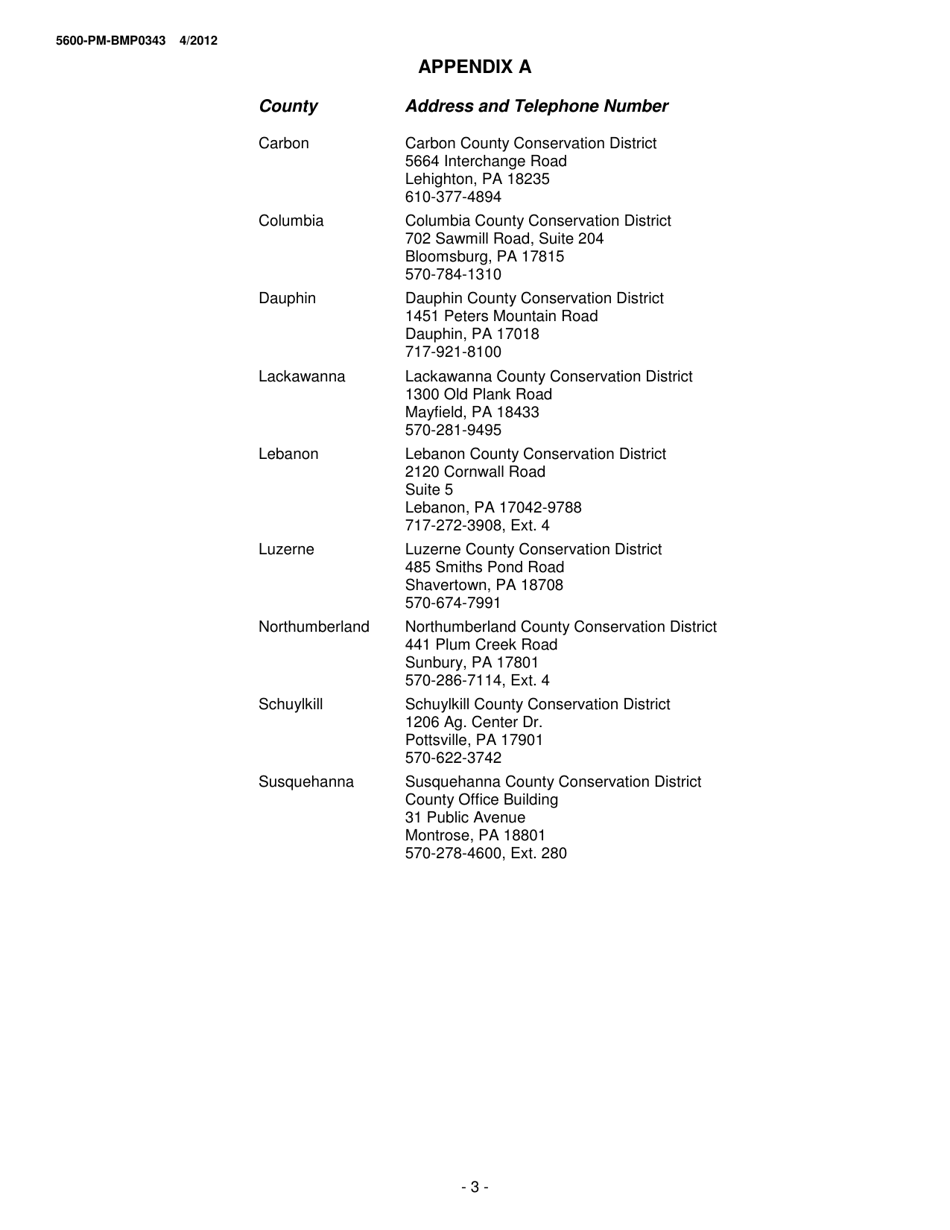 Instructions for Form 5600-PM-BP0343 Anthracite Surface Mine Permit Application - Pennsylvania, Page 3