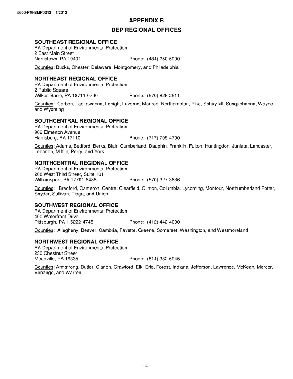 Instructions for Form 5600-PM-BP0343 Anthracite Surface Mine Permit Application - Pennsylvania, Page 4