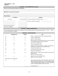 Form 5600-PM-BMP0321-1 Module 1: Anthracite Underground Mine Permit Application - Pennsylvania, Page 2