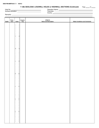 Form 5600-PM-BMP0343-7.1 7.1(B) Geologic Log/Drill Holes or Highwall Sections - Pennsylvania, Page 2