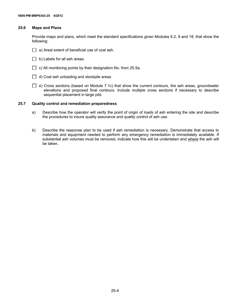 Form 5600-PM-BMP0343-25 Module 25: Coal Ash Beneficial Use - Pennsylvania, Page 4