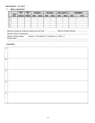 Form 5600-PM-BMP0021 Blasting Activity Permit - Pennsylvania, Page 2