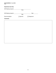 Form 5600-FM-BMP0086 Small Noncoal Blast Plan - Pennsylvania, Page 6