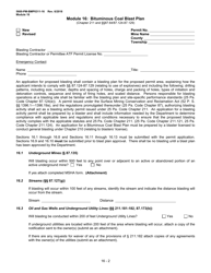Document preview: Form 5600-PM-BMP0311-16 Module 16: Bituminous Coal Blast Plan - Pennsylvania