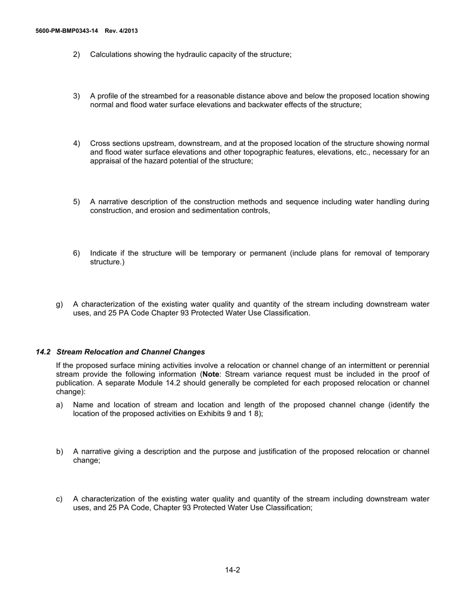 Form 5600-PM-BMP0343-14 Module 14: Streams / Wetlands - Pennsylvania, Page 2