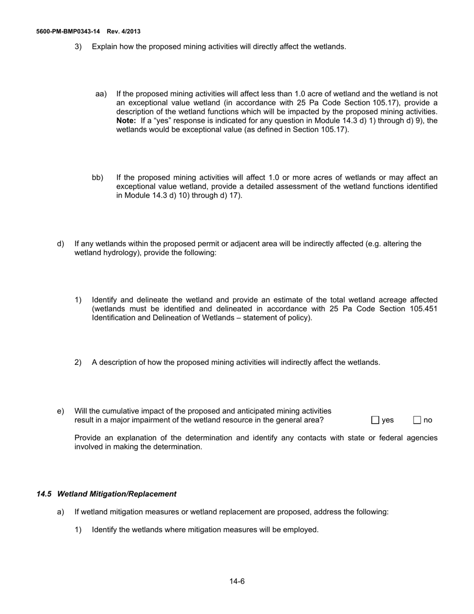 Form 5600-PM-BMP0343-14 Module 14: Streams / Wetlands - Pennsylvania, Page 6