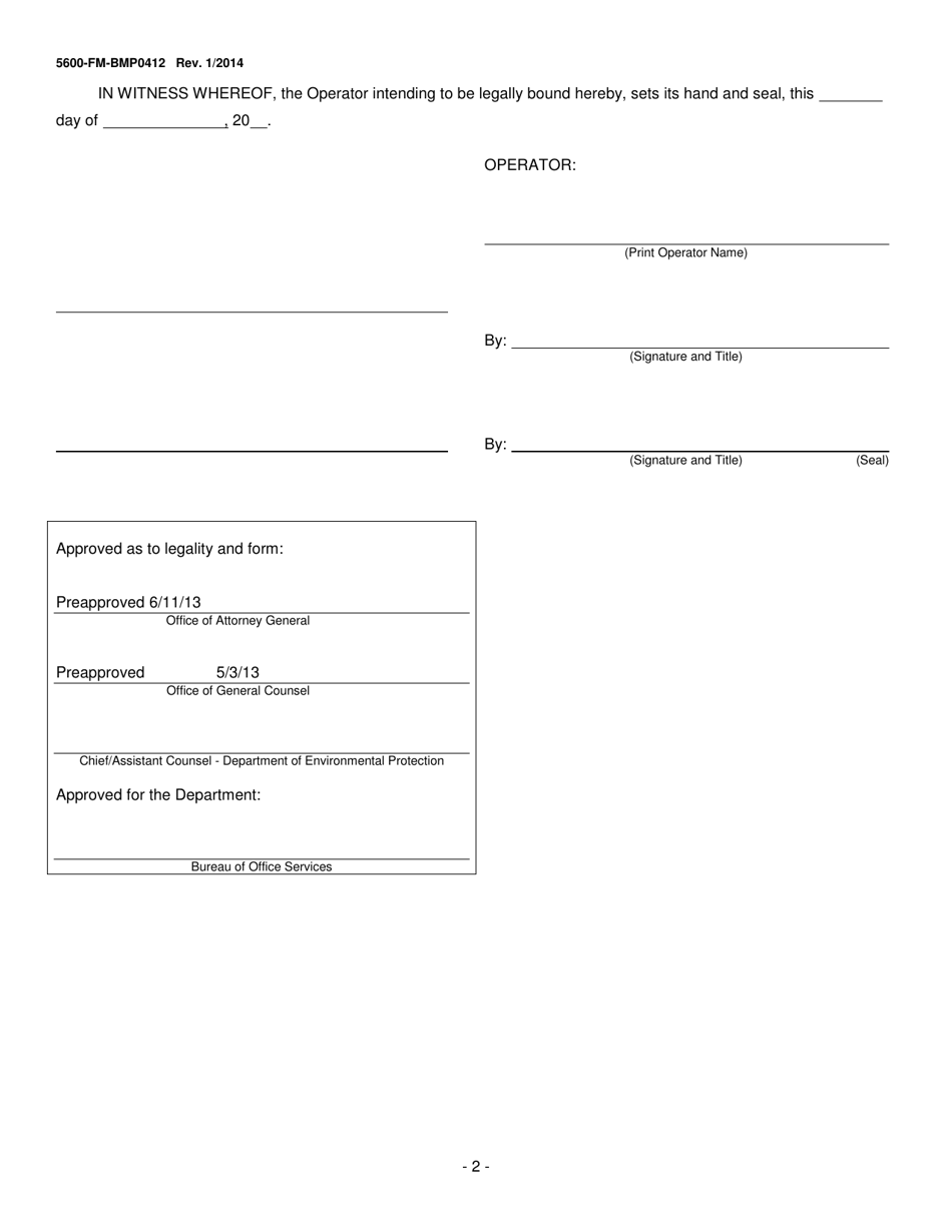 Form 5600-FM-BMP0412 - Fill Out, Sign Online and Download Printable PDF ...