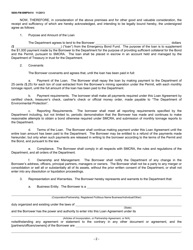 Form 5600-FM-BMP0414 Loan Agreement (For Emergency Bond Fund Applicant) - Pennsylvania, Page 2
