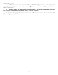 Form 5600-FM-BMP0414 Loan Agreement (For Emergency Bond Fund Applicant) - Pennsylvania, Page 5
