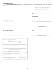 Form 5600-FM-BMP0414 Loan Agreement (For Emergency Bond Fund Applicant) - Pennsylvania, Page 6