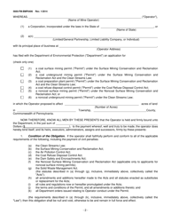 Form 5600-FM-BMP0406 Collateral Bond-Mining (General) - Pennsylvania, Page 2