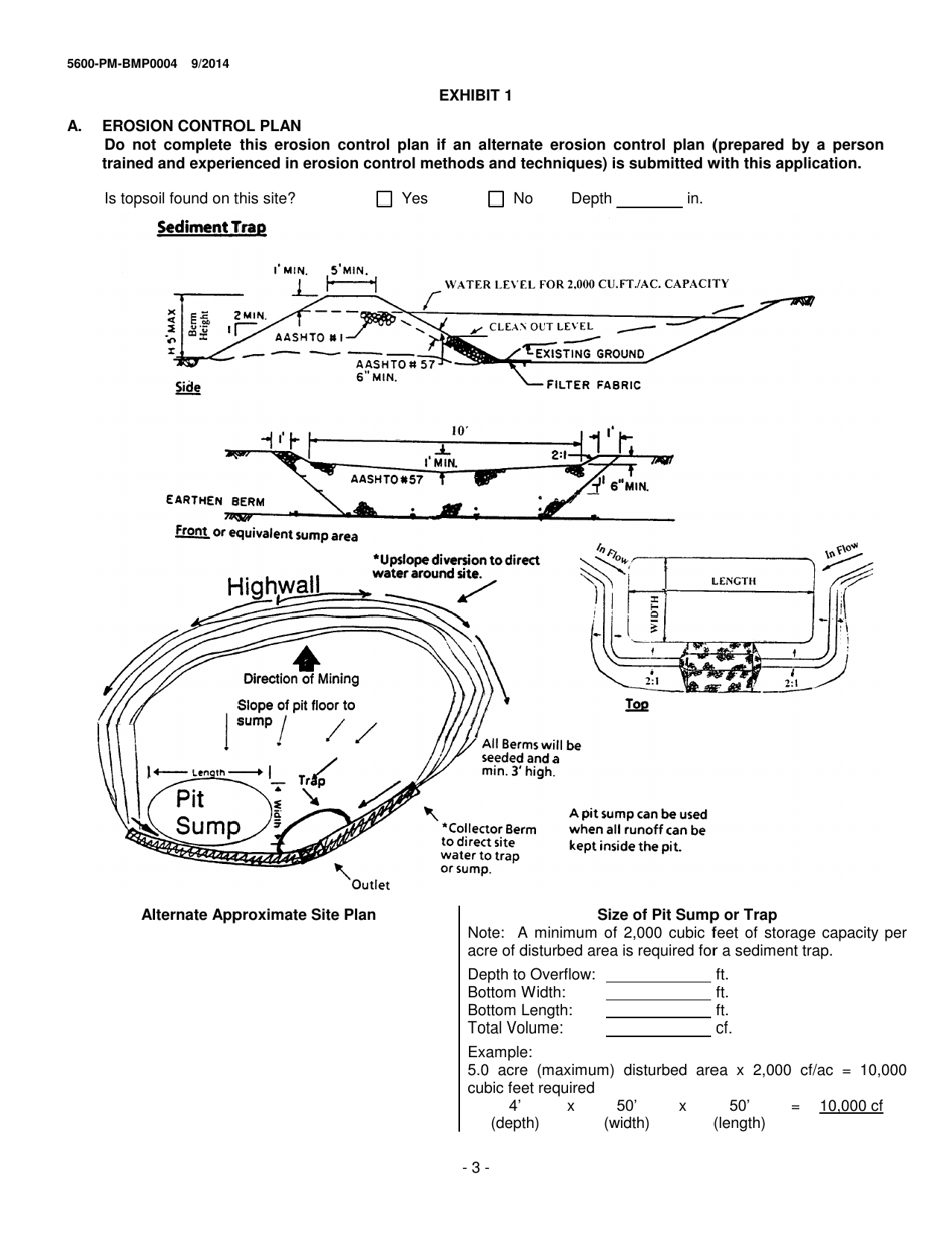 Form 5600-PM-BMP0004 General Permit for Short-Term Construction Projects Bmp-Gp-103 Registration / Application - Pennsylvania, Page 3