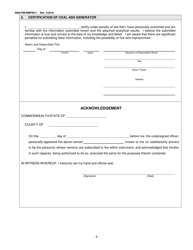 Form 5600-PM-BMP0011 Coal Ash Beneficial Use Certification - Pennsylvania, Page 4