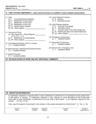 Form 2630-FM-BECB0151 Aboveground Storage Tank Modification Report - Pennsylvania, Page 2