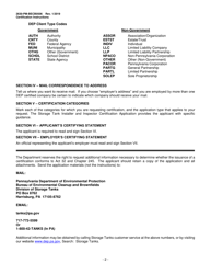 Instructions for Form 2630-PM-BECB0506 Storage Tank Installer and Inspector Certification Application - Pennsylvania, Page 2