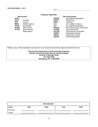 Form 2630-PM-BECB0506A Storage Tank Certified Installer and Inspector Amendment - Pennsylvania, Page 2