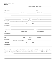 Form 2630-PM-BECB0510 Storage Tank Company Certification Application - Pennsylvania, Page 3
