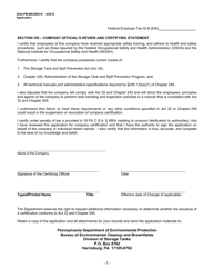 Form 2630-PM-BECB0510 Storage Tank Company Certification Application - Pennsylvania, Page 7