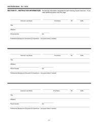 Form 2630-PM-BECB0402 Storage Tank Training Course Approval Application - Pennsylvania, Page 2