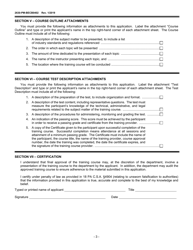 Form 2630-PM-BECB0402 Storage Tank Training Course Approval Application - Pennsylvania, Page 3