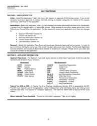 Instructions for Form 2630-PM-BECB0402 Storage Tank Training Course Approval Application - Pennsylvania, Page 2