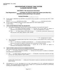 Form 2630-FM-BECB0514 Aboveground Storage Tank System Closure Report Form - Pennsylvania, Page 8